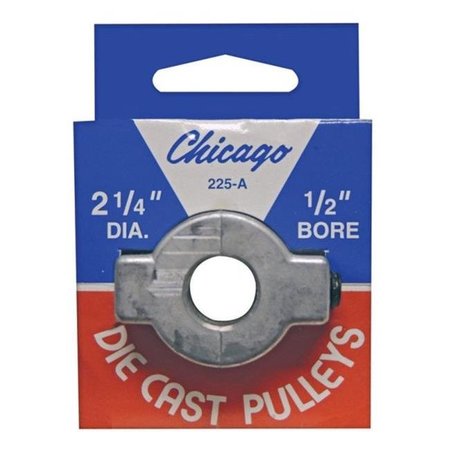 CHICAGO DIE CASTING Chicago Die Casting 225A5 2.25 x 0.5 in. SingleV Grooved Pulley 22800